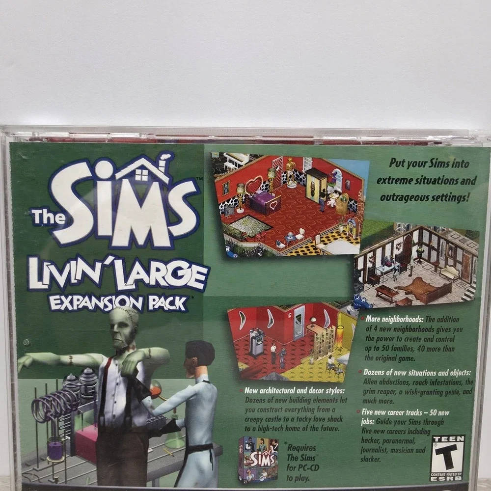The Sims Vacation Expansion Pack PC‎ CD-Rom 2000 Video Game EA